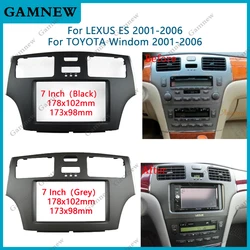 7 Inch 2 Din Car Radio Frame Fascia Kits For Toyota Windom Lexus ES 2001-2006 Video Panel Player Audio Dash Frame Dashboar