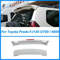 For Toyota Prado FJ120 2700 4000 Spoiler ABS Material Car Rear Wing Spoiler Body Kit Accessories 2003-2012 Carbon Fiber Pattern