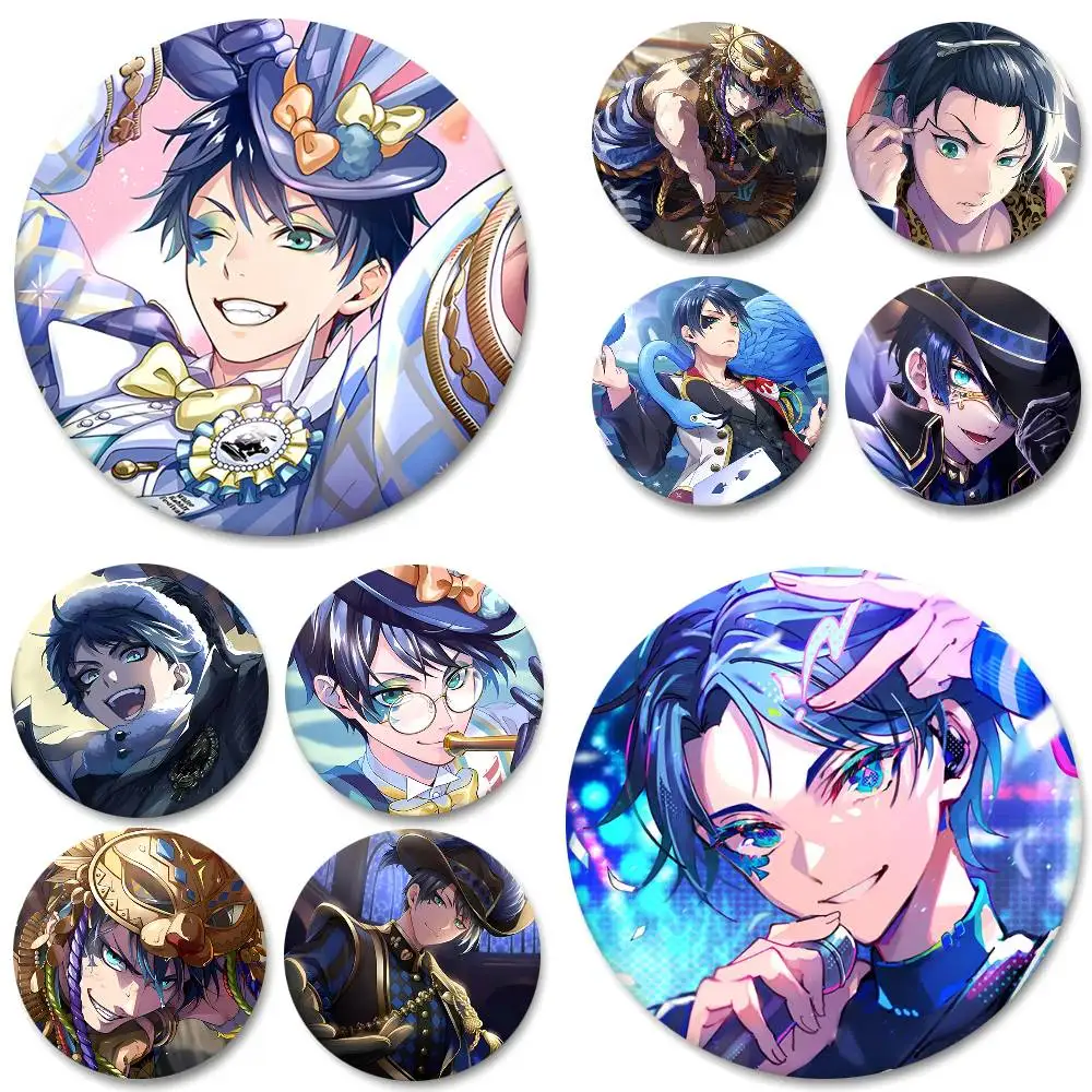 Anime-Charaktere Deuce Spade Rundes Abzeichen Kreative Brosche Kleidung Rucksack Accessoires Anstecknadel