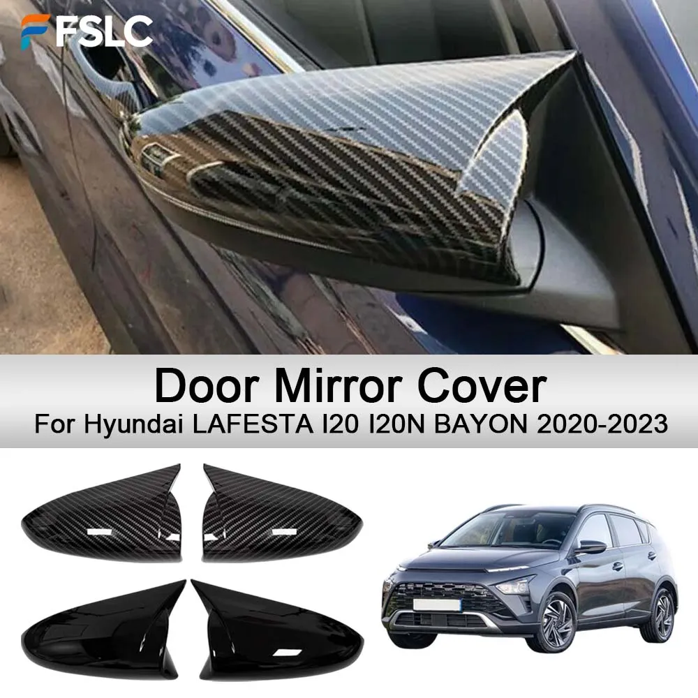 Cars Accessories Door Mirror Cover For Hyundai LAFESTA I20 I20N BAYON 2020-2023 Car Decoration Upgrade Modify A Car