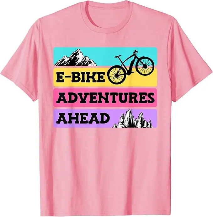 EBike-Fahrer: E-Bike-Abenteuer liegen vor Ihnen – Lustiges E-Bike-T-Shirt, Y2K Mountainbike-Fahrliebhaber-Grafik, Outdoor-Kleidung mit Spruch-T-Shirt – Detail 9