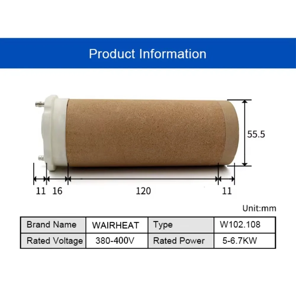 

TYP38B4 102.108 380-440 В 5-6,7 кВт Нагревательный элемент для TYP5000 LE5000 Процессорное отопление Нагреватель горячего воздуха
