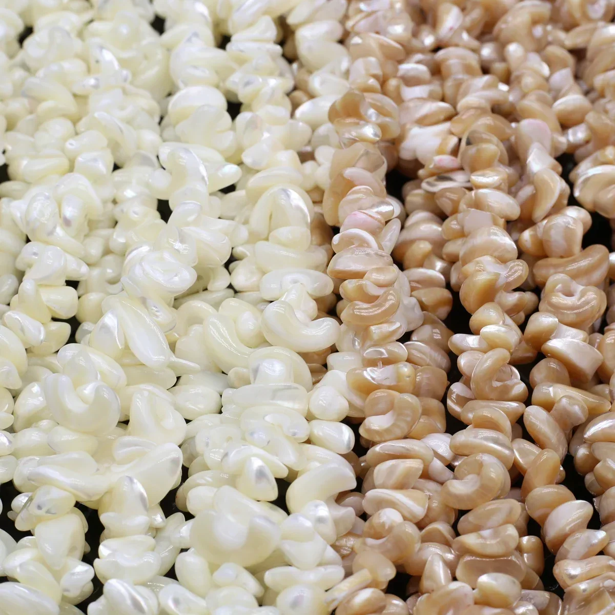 

13x14mm White Khaki Irregular Shell Natural Freshwater Bead Exquisite Jewelry Making DIY Necklace Bracelet Earrings Accessory