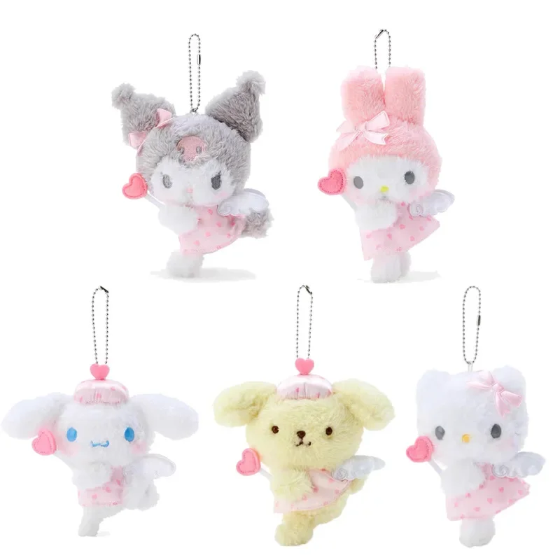 

Sanrio Cute Dream Angel Series Kuromi Melody Hello Kitty Cinnamoroll Pochacco Plush Pendant Keychain Decoration Christmas Gifts