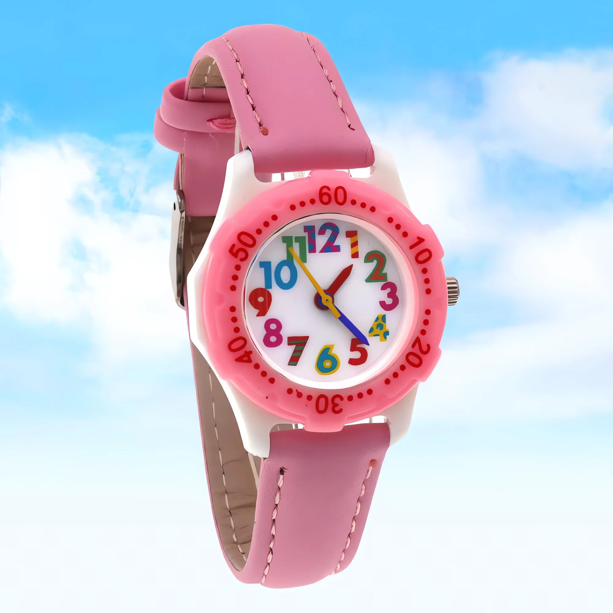 Unisex 28mm Kids Wristwatch with Colorful Dial And Plastic Case Children's Watch for Girls & Boys Suitable for Parties And Gifts