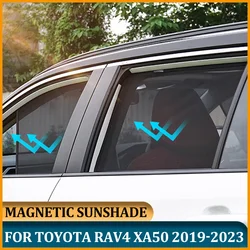 Parasol magnético para ventanas de coche, cortina lateral para Toyota RAV4 2023 2022 2021, Toyota RAV4 XA50 2019 2020