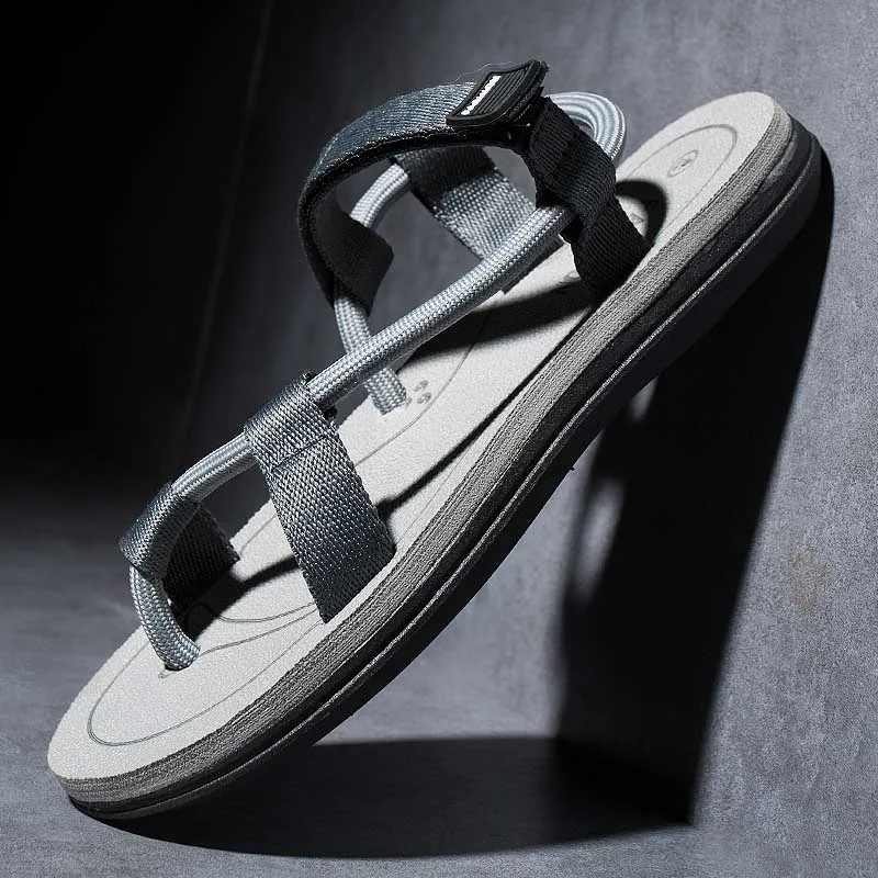 Men Sandals Couple Model Casual Slippers Trend Flat Sandal Wear-resistant Flip Flops Comfortable Beach Shoes 2023 Fashion Summer