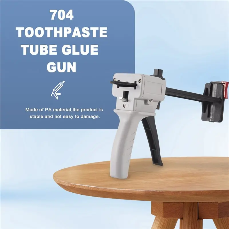 ABZL 4X 704 Toothpaste Tube Glue Gun Silicone Manual Glue Gun Repair Tool Sealant Manual Extruder Injection Gun