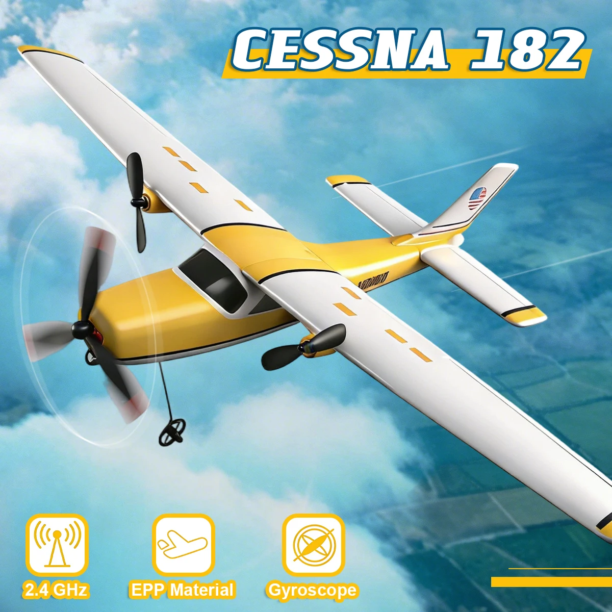 FX801 RC Plane EPP Foam Glider Remote Control Airplane 2.4G 2CH RTF Fixed Wingspan Aircraft Fighter Toys Gifts for Children