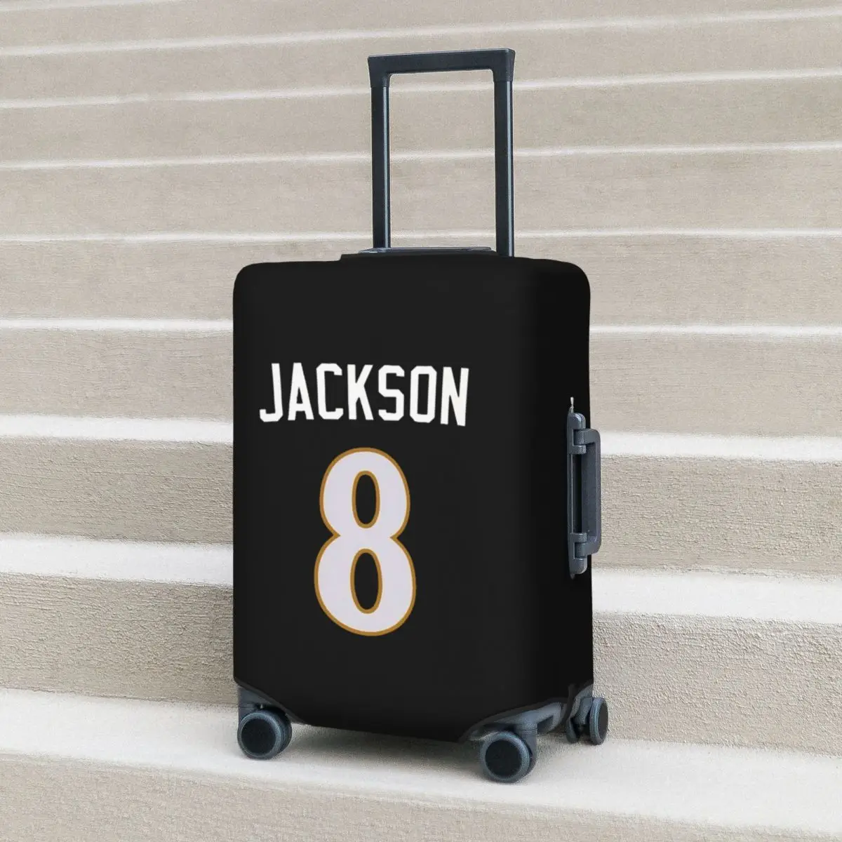 

Lamar Jackson Suitcase Cover Protection Elastic Travel Luggage Protector Covers for 18-32 Inch
