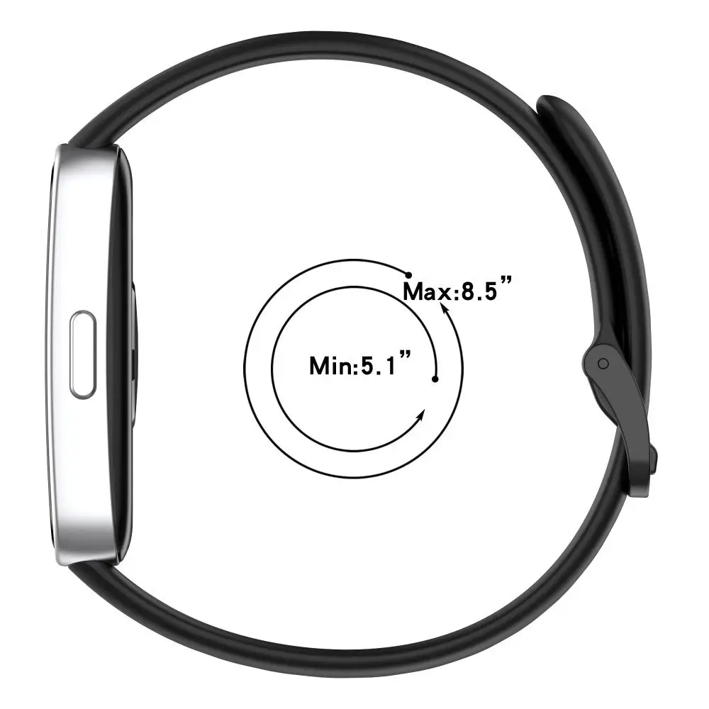 Soft Replacement Silicone Strap Smart Watch Accessories Watch Bracelet Watchband Sport Wristband for Band 9/8