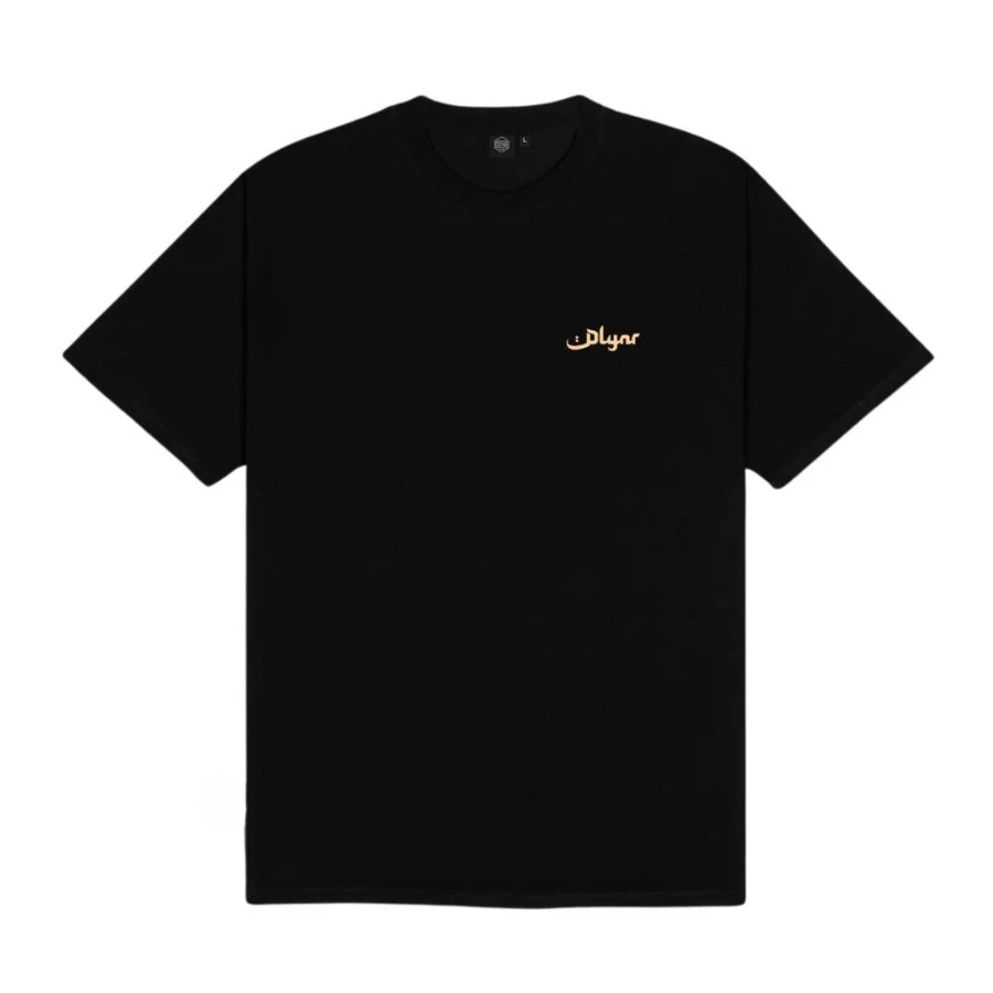 Dolly Noire Persian Rug Tee Black Printed Short Sleeve T-Shirt Wear in Spring and Summer, School, 2000s Style