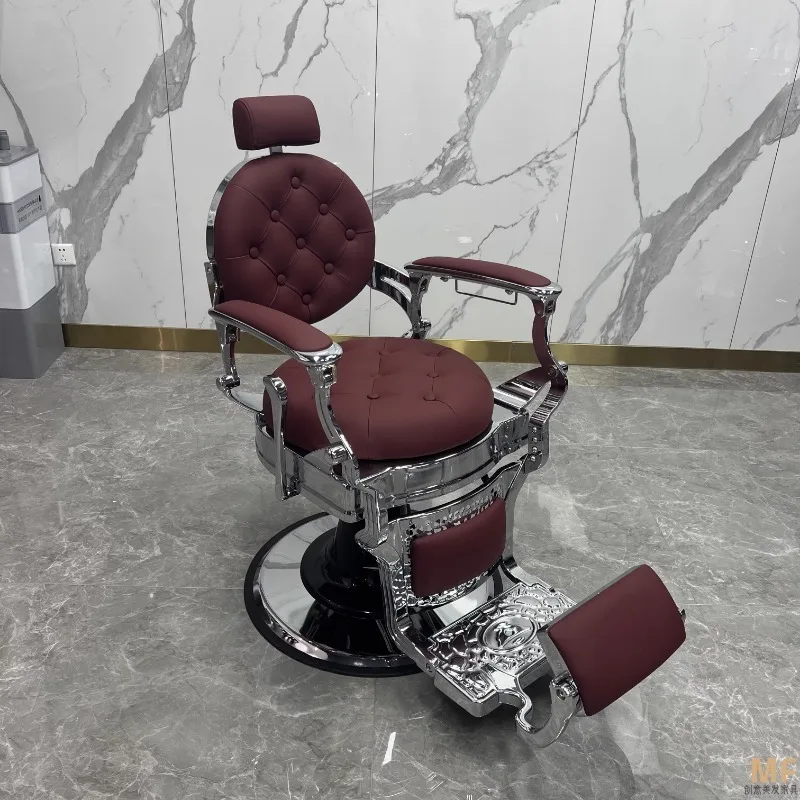 Salon Put Down Barber Chair Oil-head Special Beauty Barber Chair Recliner Dyeing Shaving Salon Silla De Barbero Spa Furniture