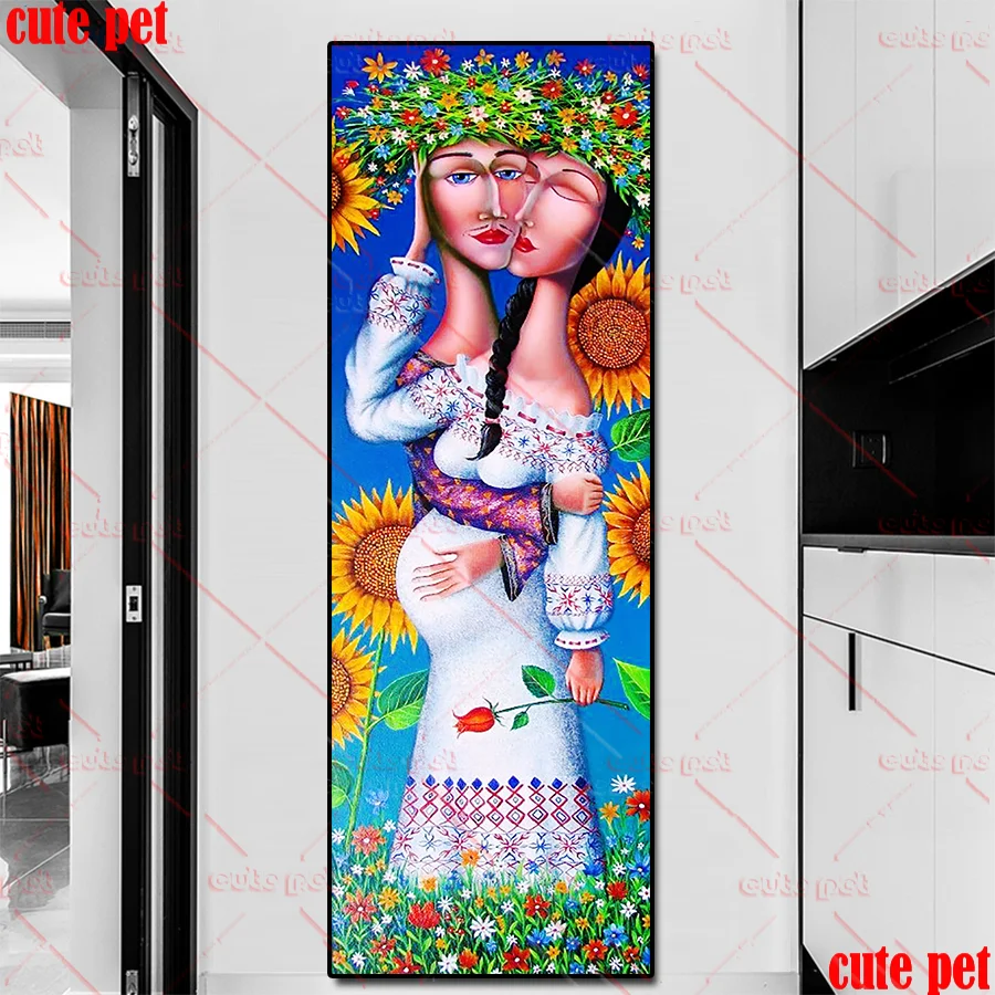 

5D DIY Diamond Painting Cartoon couple Cross Stitch Diamond Embroidery Patterns Full Round Square rhinestones Mosaic decor large