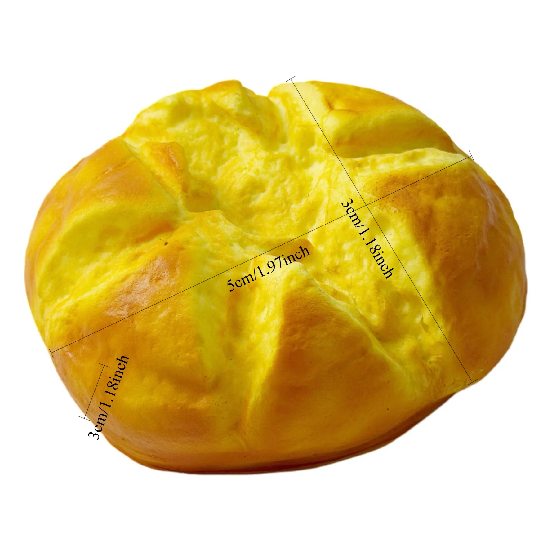 Large Realistic Blooming Bread Squishy Toy PU Slow Rising Soft Moist Texture Stress Relief Toy