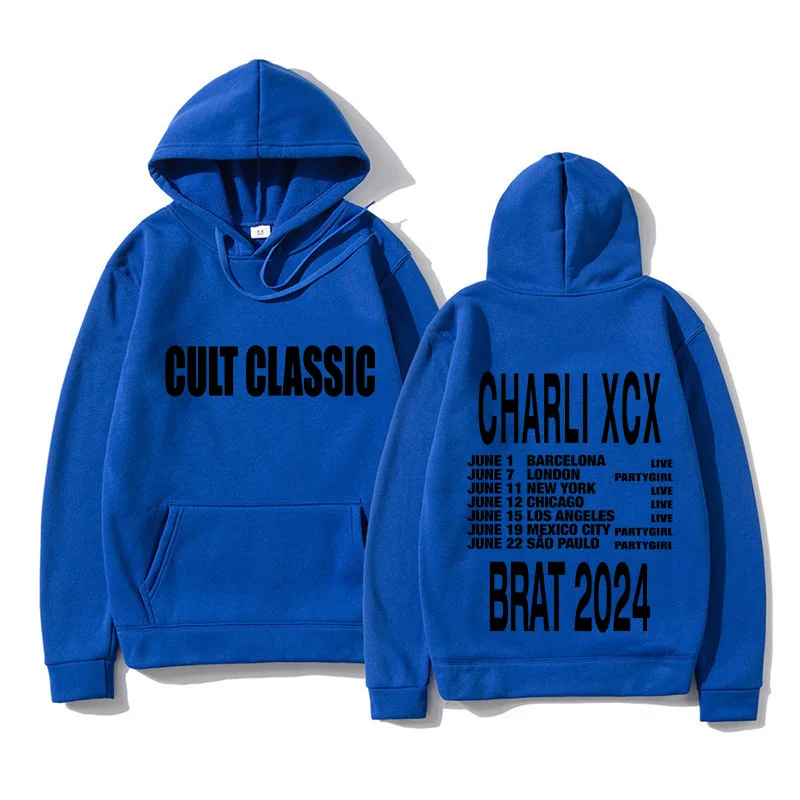 

Charli xcx Brat Hoodies Cult Classic Sweatshirts Men/Women Fashion Kpop Hoodie Clothes Aesthetic Goth Autumn Winter Streetwear