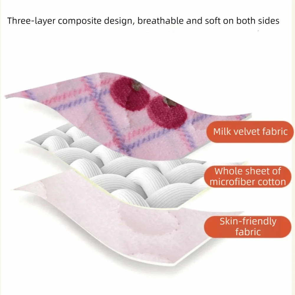 快適な48*74cm枕カバー、ベルベット製長方形枕芯保護、コットン製暖かい枕カバー、家庭用