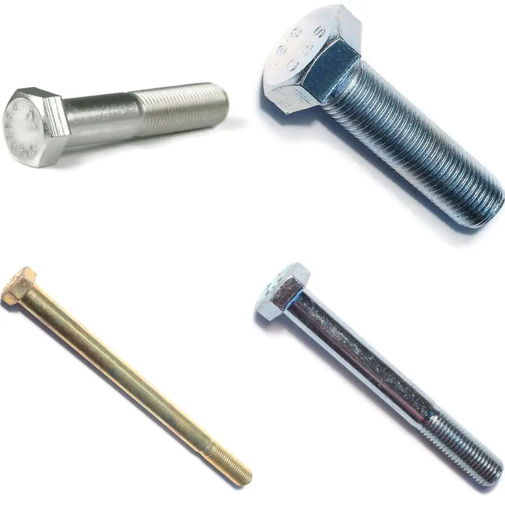 

316 Stainless Steel Hex Cap Screws 3/8-16 x 3-1/4 Coarse Thread Partially Threaded 1 Thread Length, 50-Piece Set