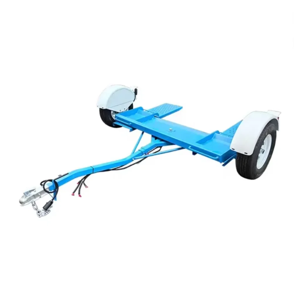 Mobile car trailer, rear mounted trailer, auto repair tool, multifunctional trailer, obstacle clearing vehicle