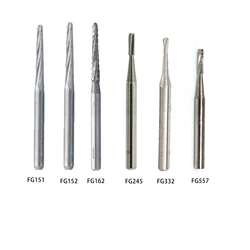 WAVE Dental Cemented Carbide High Speed Burs FG Series 151 FG152 FG162 FG245 FG332 FG557