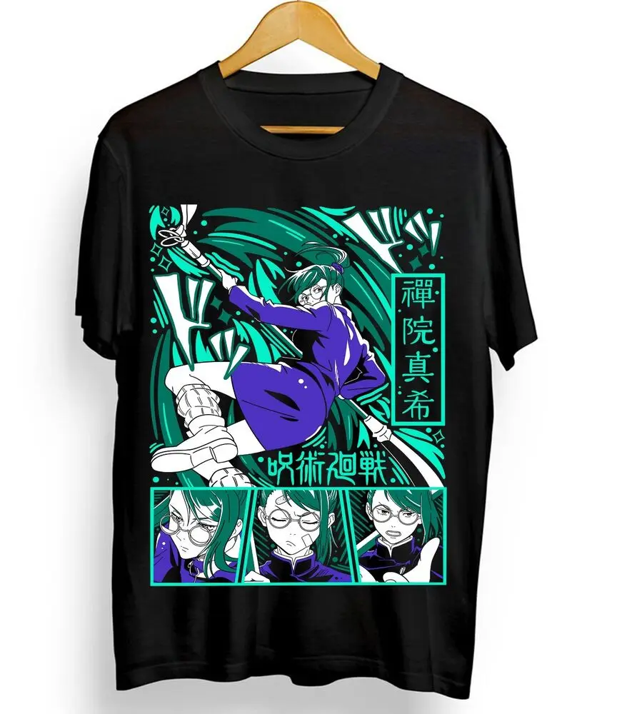 Maki Zenin T-shirt Jujutsu Kaisen Horror Anime Manga Kawaii Gift Shirt All Size