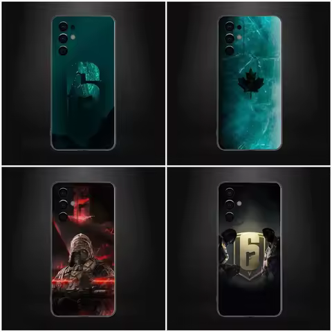 R-Rainbow Six Siege Phone Case For Samsung Galaxy A13,A21s,A22,A31,A32,A52,A53,A71,A80,A91 Soft Black Shell