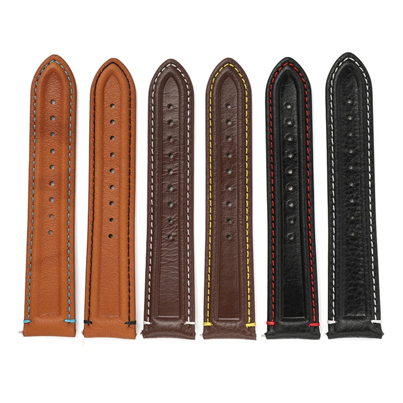 Cinturino in pelle UTHAI Z44 20mm 22mm per Samsung galaxy Watch 4/S3/Huawei watch gt 2/3 accessori cinturino in pelle bovina a strati