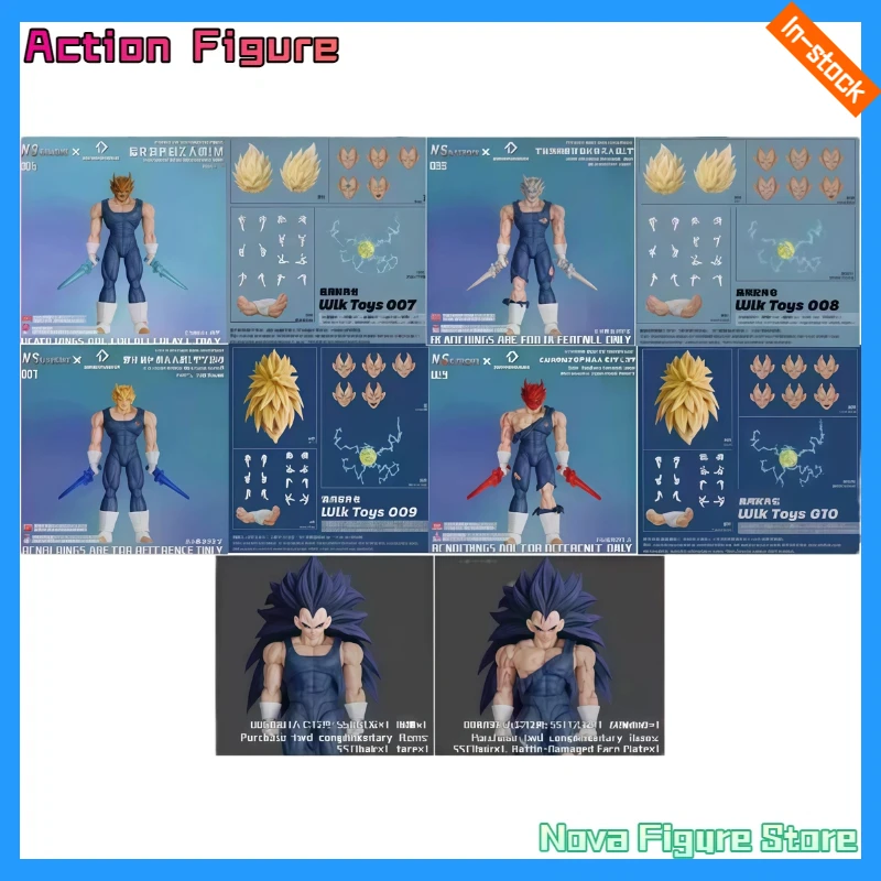 Pre-order NS Studio WLK Toys Dragon Ball Majin Vegeta 1/12 Scale Articulated Action Figure