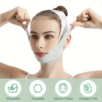 Graphene V-Shape Face Lift Band - Adjustable Double Chin Reducer, Breathable Reusable Facial Strap for Men & Women (5-Size Fit) 2