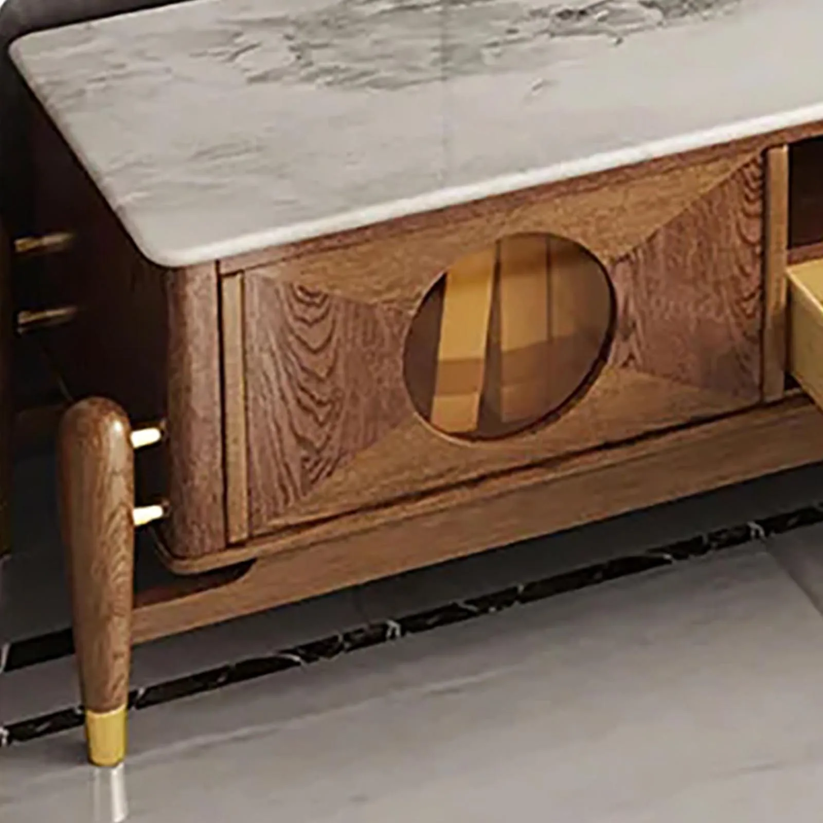 1Pc Zinc Alloy Furniture Leg Cover Sofa Cabinet Bed Wardrobe Table Frame Accessories Chair Leg Cover Gold Metal Protective Cover