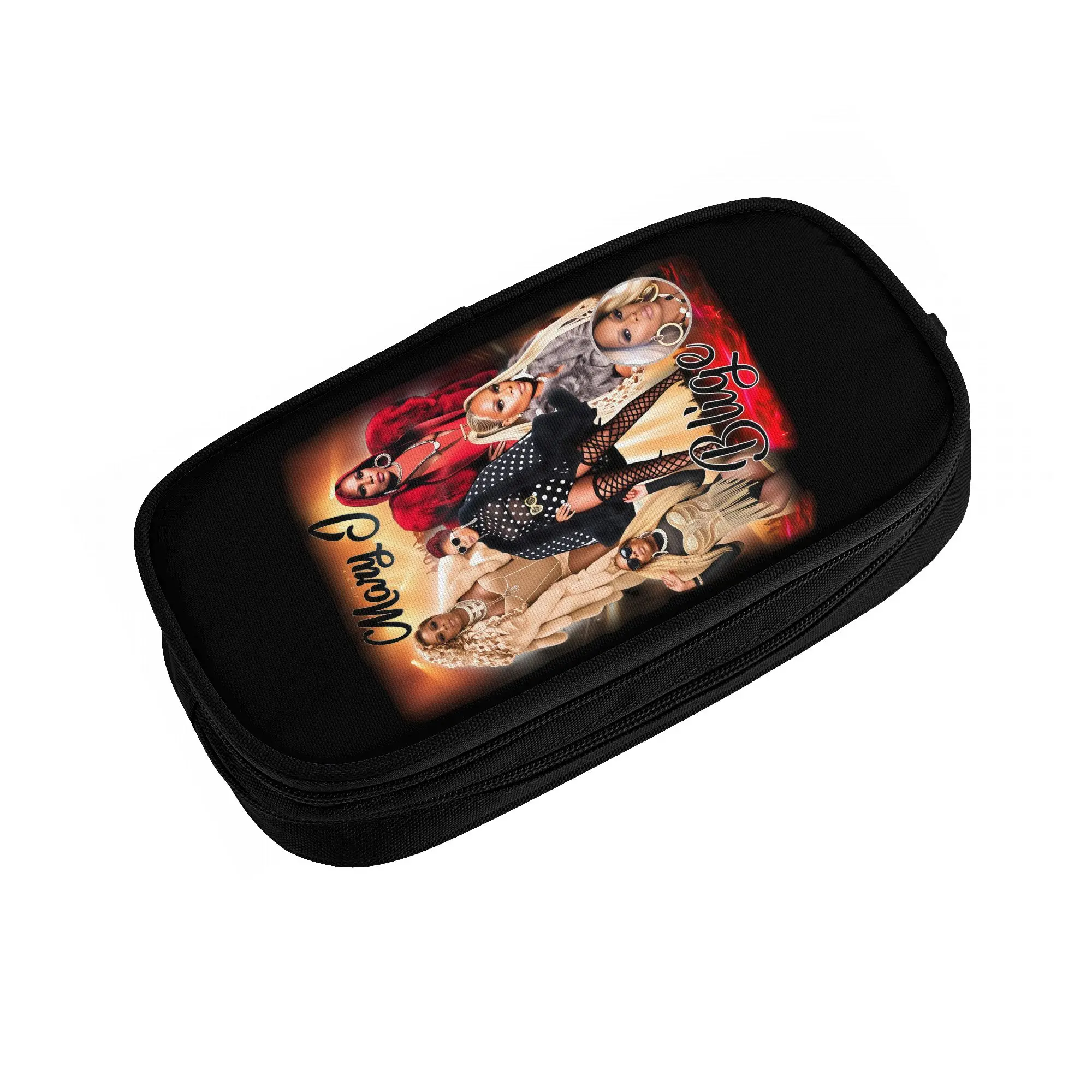 Singer Queen Hip-Hop of R&B Mary Jane Blige  Pencil Cases for Boys Girls Large Capacity  Pen Box Bag School Accessories