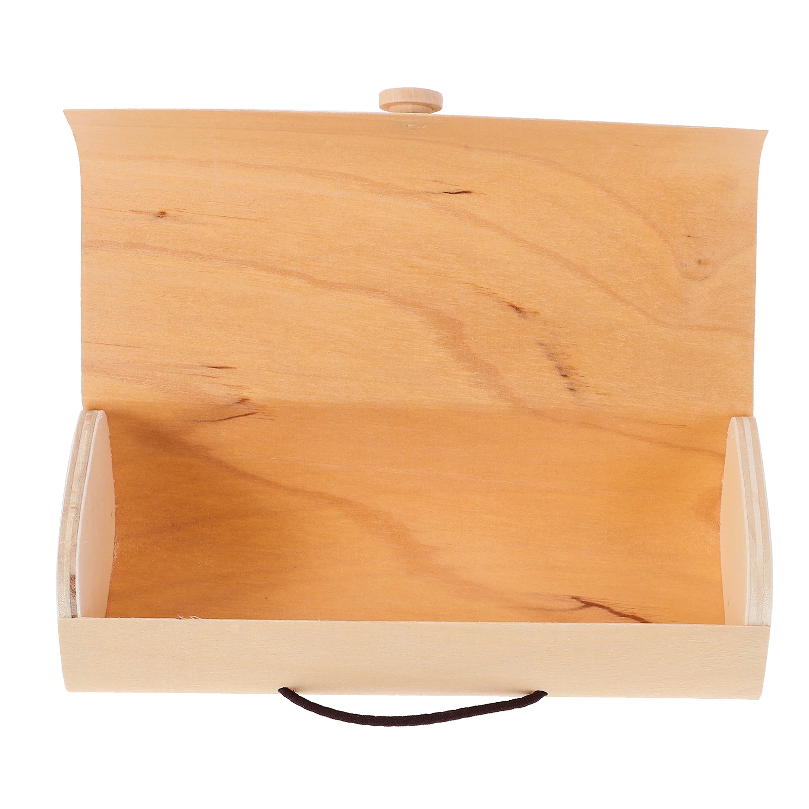 

Eyeglass Case Natural Birch Wood Storage Box Lightweight Portable Durable Eyewear Sunglasses Container Wooden Gift Box DIY Craft