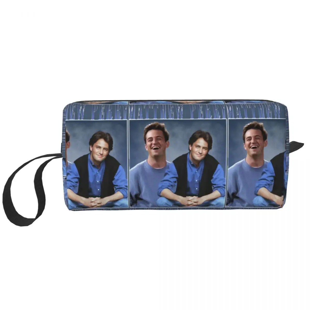 Matthew Perry Collage Cosmetic Bag Women Makeup Bags Travel Daily Toiletry Bag Organizer Merch