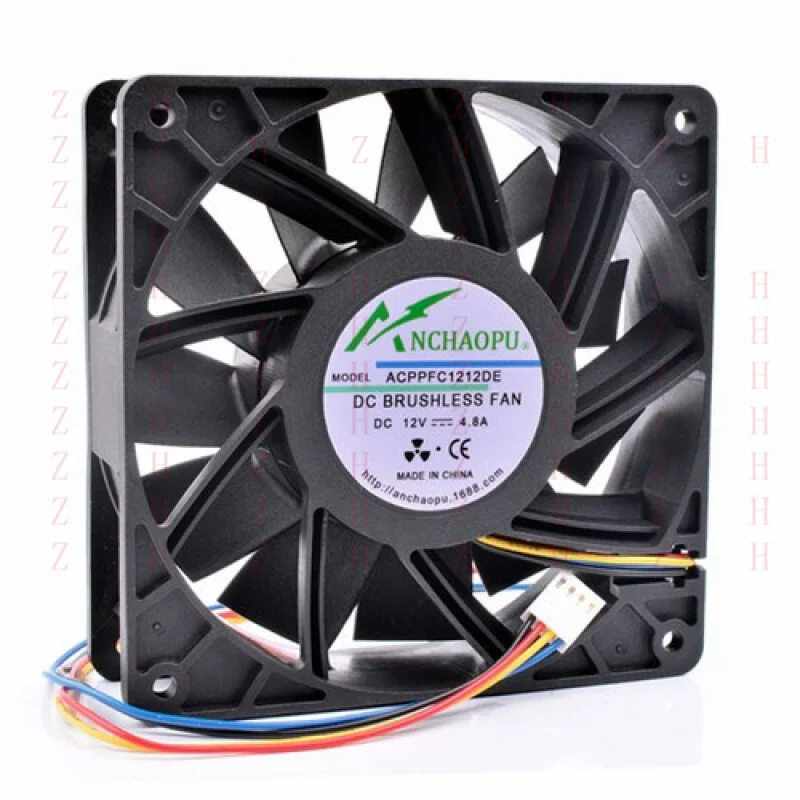 

XXZ for ANCHAOPU PFC1212DE 12cm 12038 120x120x38mm 12V 4.80A 4pin pwm cooling fan