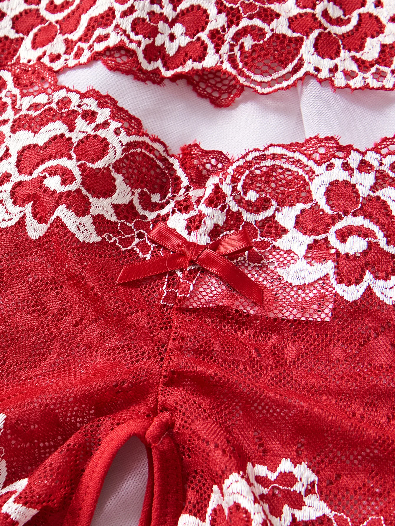 طقم حمالة صدر مفتوحة بتصميم أنيق وسراويل داخلية بدون أكمام ملابس داخلية مريحة مناسبة لجميع المناسبات هدية عيد الحب