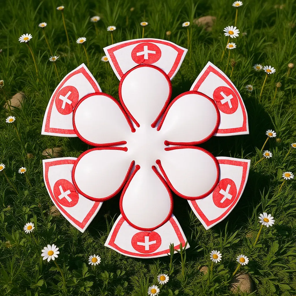 

Набор из 6 модных повязок на голову с крестообразным дизайном для Хэллоуина, костюмированных вечеринок, косплея, для женщин-медсестер, для фестивалей