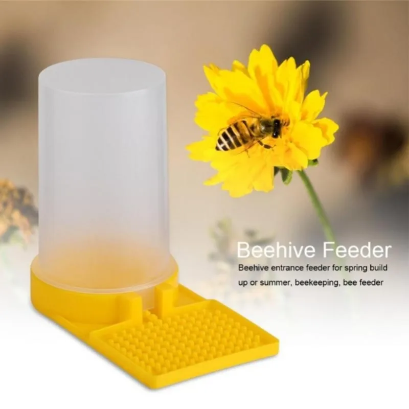 1set Beekeeping Feeder Honey Bee Feeders Feeding Drinker Plastic Tool Drinking Water Waterer Watering  Bees Tools Supplies