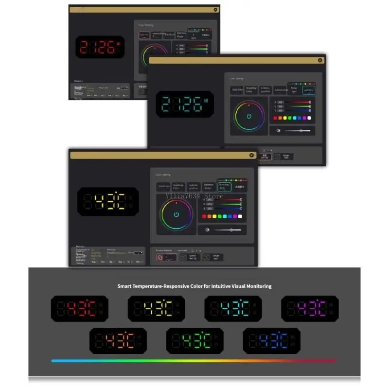 3-fan-memory-heat-sink-with-digital-temperature-monitor-and-easy-installation-for-gaming-ddr-memory