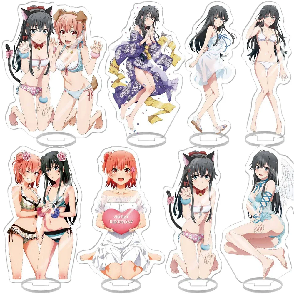 Anime My Teen Romantic Comedy SNAFU Climax! OVA Acrylic Stand Model Yukino Yukinoshita Hachiman Hikigaya Desk Decor Fans Gifts