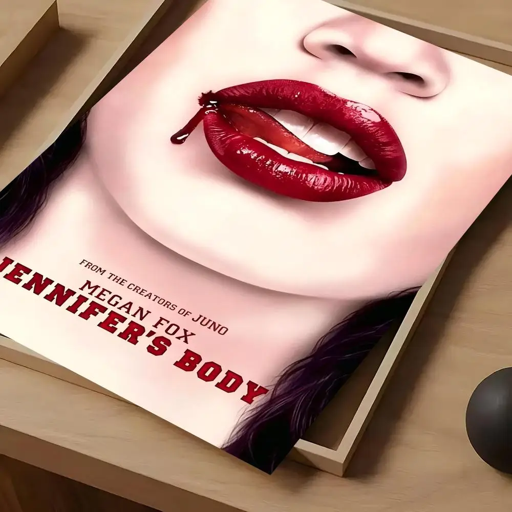 Horror Movie Jennifers Body Poster For Self-adhesive Art Waterproof Paper Sticker Coffee House Bar Room Wall Decor