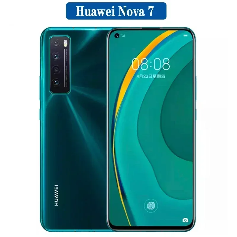 Huawei Nova7 5G Smartphone Android Screen 6.53 inches 2400x1080px 4000mAh CPU Hisilicon Kirin 985 Nano SIM Used Phone