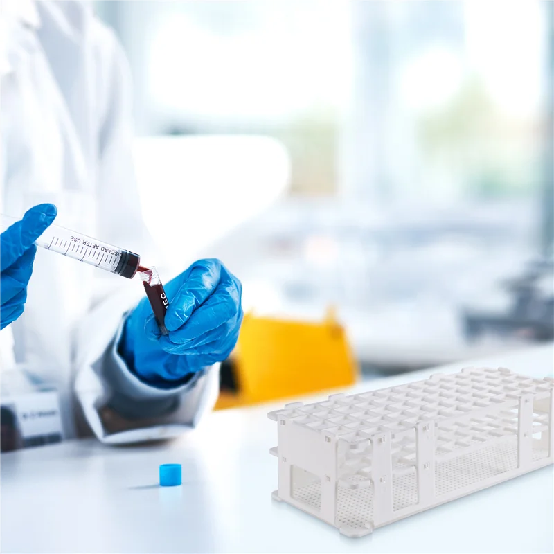 

AF91-3 Pcs Plastic Test Tube Holders, 60 Holes, For 16 Mm Test Tubes, White, Detachable Lab Test Tube Rack Holder (60 Holes)