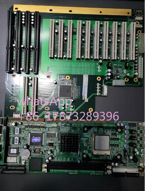 Original, used 95 new PCA-6186E2 6186 Rev. B2 dual network interface card industrial control equipment main board plus baseplate