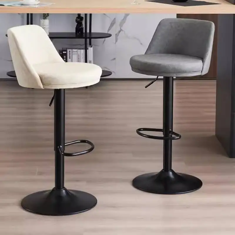 

Cushions Adjustable Bar Chair Swivel Commercial Outdoord Breakfast Bar Chair Counter Elegant Sillas De Comedor Furniture