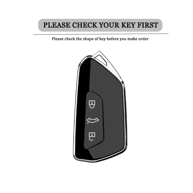 Fashion TPU Car Key Case For VW Volkseagen Golf 8 MK8 ID.3 ID.4 Cupra Skoda Octavia A8 SEAT Leon MK4 2020 2021 Formentor Tarraco