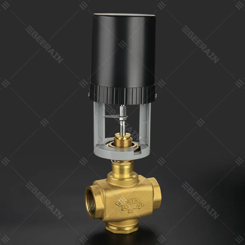 

Brass electric control valve central air conditioning unit analog AC24V proportional integral control valve