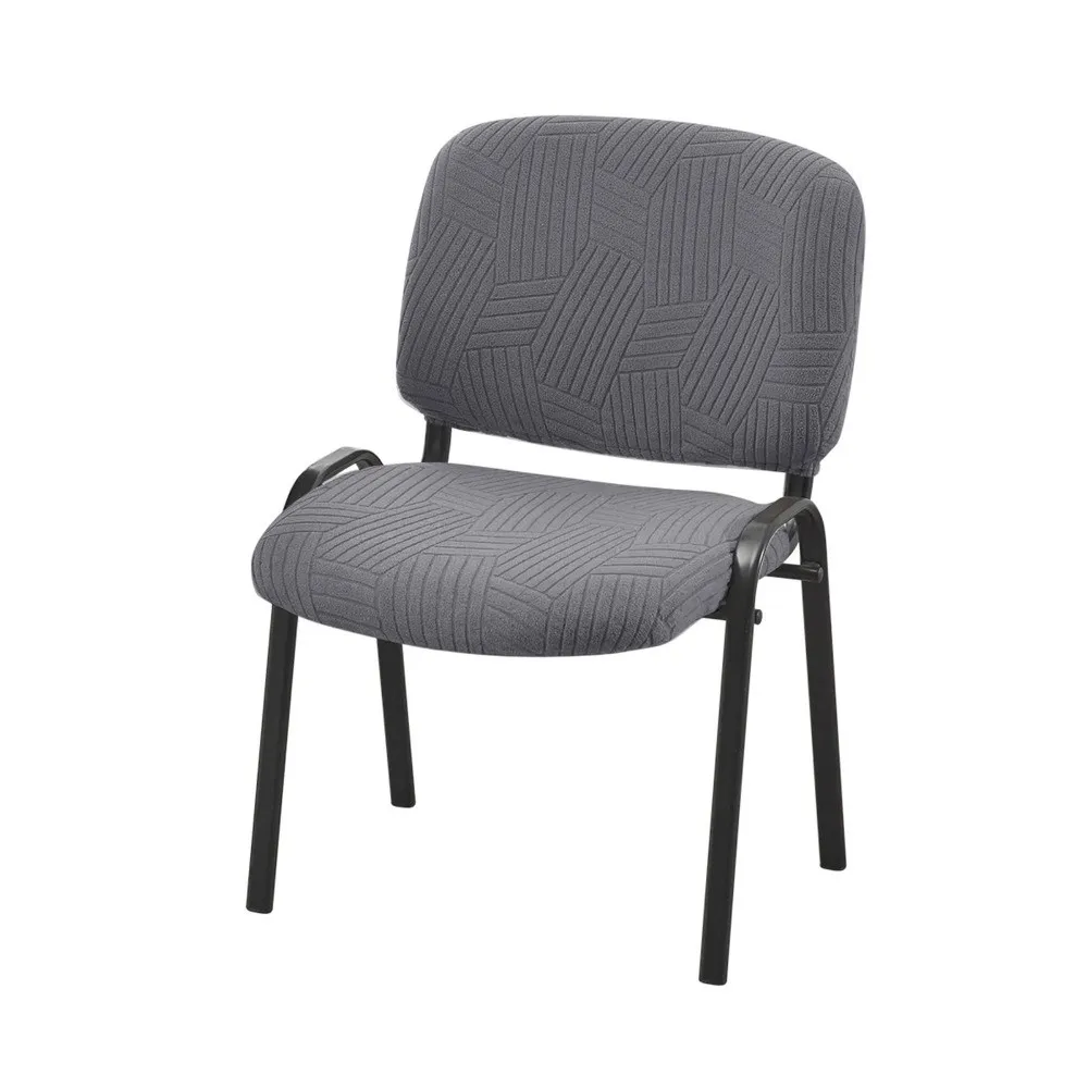 Stretch Fabric Office Chair Covers Elastic Material Jacquard Pattern Chair Protectors Separate Seat And Backrest