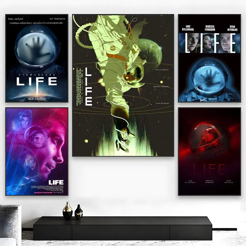 Deep Space Horror Movie L-Life Poster  High-definition Art Sticker Self Adhesive Waterproof Home Decoration