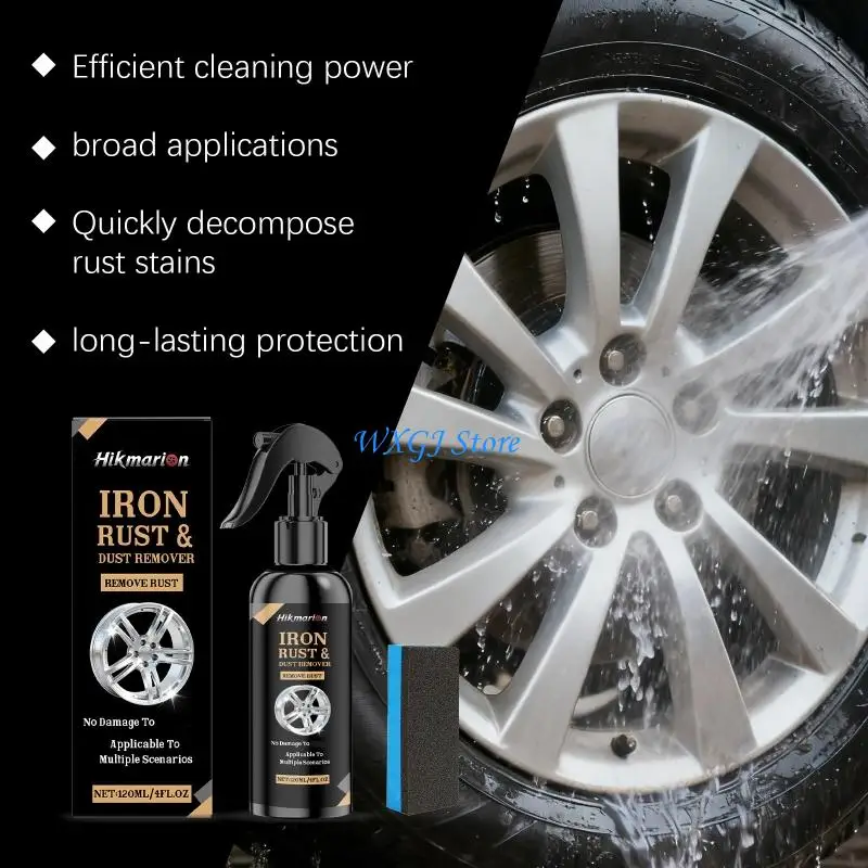 37JE Brake Dust Remover Sprayer for Car 120Ml 4 Fl.Oz Rust Cleaning