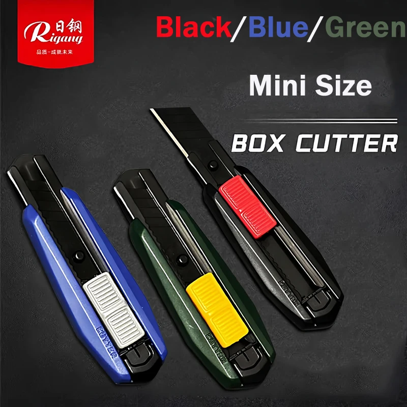 

Мини-портативный универсальный нож, выдвижной резак с защелкивающимся лезвием 18 мм для офиса, упаковки, искусства и онлайн- распаковки, школы, домашнего использования